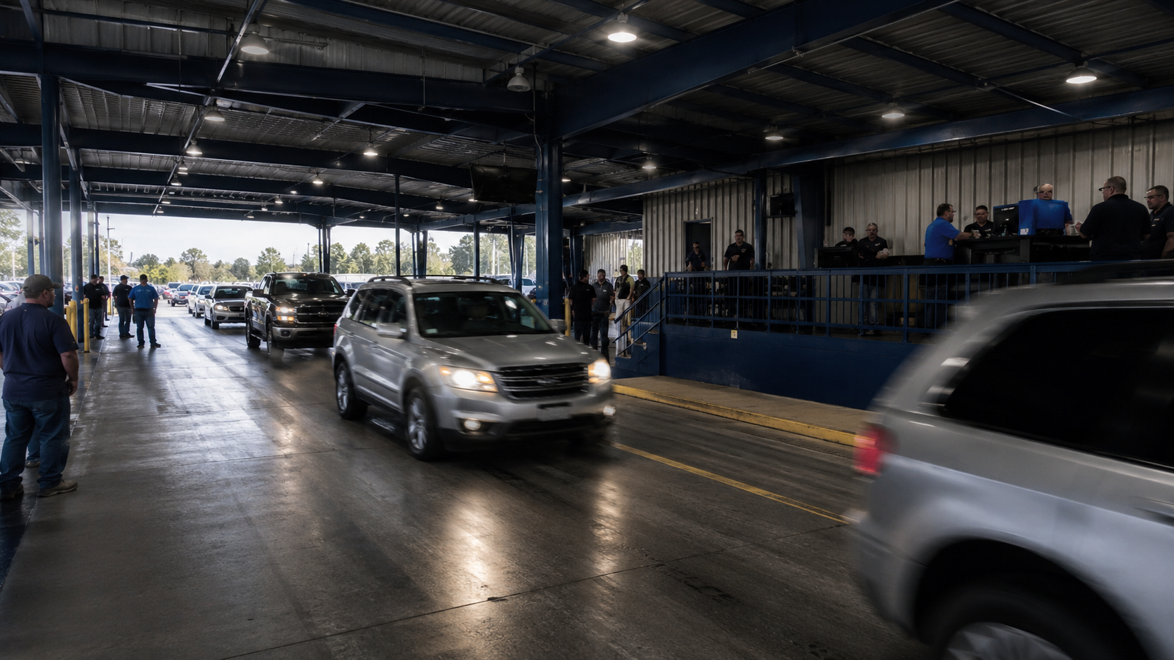 Vehicle auction lane